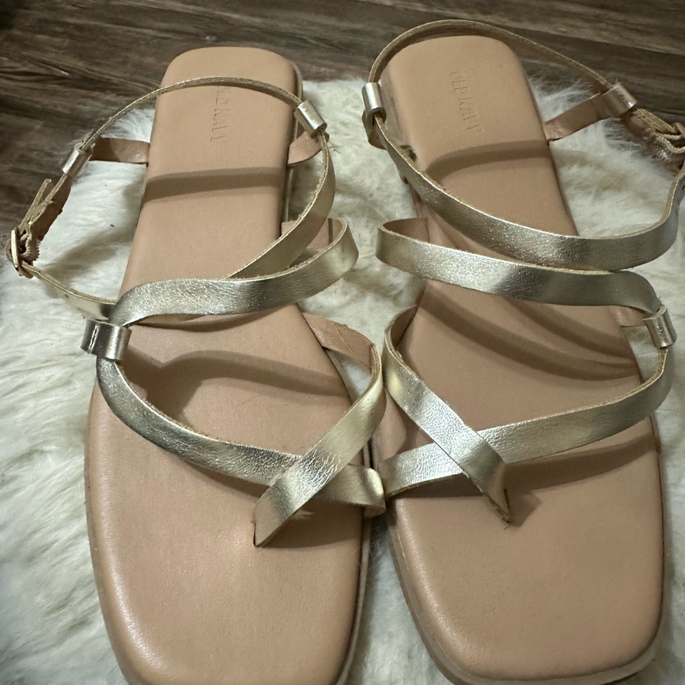 Old Navy, Gold gladiator sandals